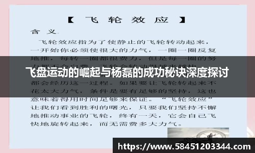 飞盘运动的崛起与杨磊的成功秘诀深度探讨